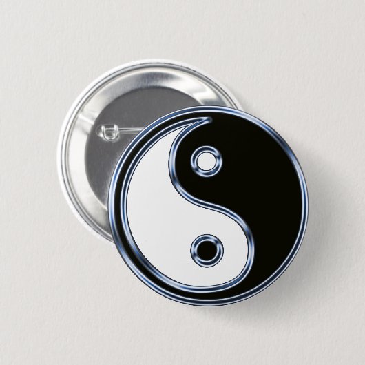 Badge Rond 5 Cm Médaillon Yin et Yang (Devant & derrière)
