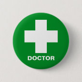Badge Rond 5 Cm Médecin & secourisme, Ambulance, Médecine (Devant)