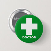 Badge Rond 5 Cm Médecin & secourisme, Ambulance, Médecine (Devant & derrière)
