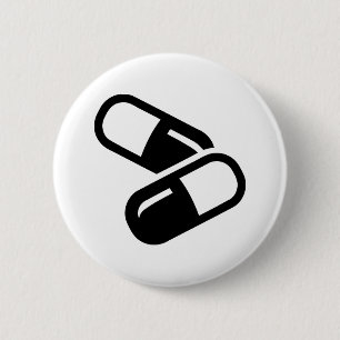 Badge Rond 5 Cm Médecine de pilules
