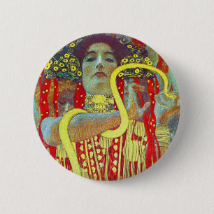 Badge Rond 5 Cm Médecine II de Gustav Klimt