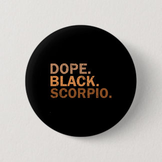 Badge Rond 5 Cm Médicament Noir Scorpion Mélanine Africain Zodiaqu
