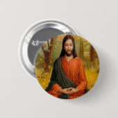 Badge Rond 5 Cm Méditation de Jésus-Christ (Devant & derrière)