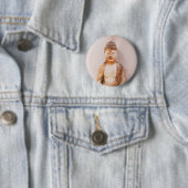 Badge Rond 5 Cm Méditation du Bouddha (En situation)