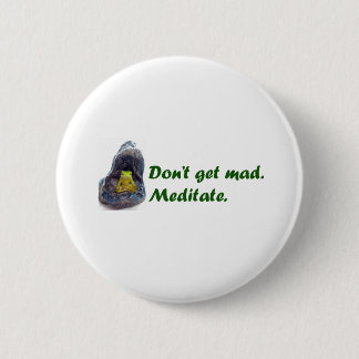 Badge Rond 5 Cm Méditez