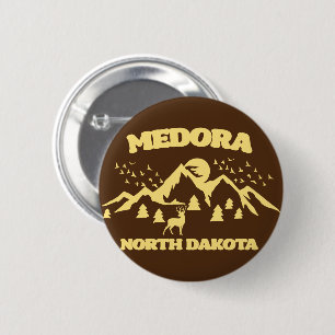 Badge Rond 5 Cm Medora, Dakota du Nord