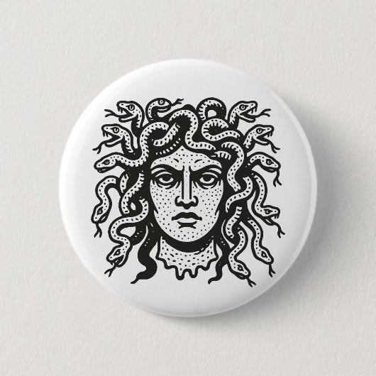 Badge Rond 5 Cm Medusa (Devant)