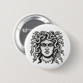 Badge Rond 5 Cm Medusa (Devant & derrière)