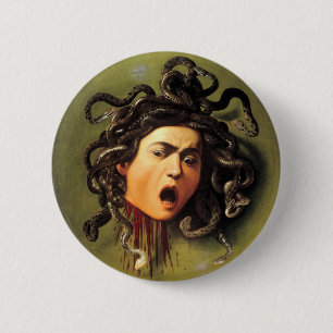 Badge Rond 5 Cm Medusa, Caravaggio