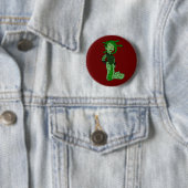 Badge Rond 5 Cm Medusa Snake (En situation)