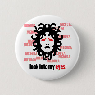 Badge Rond 5 Cm Méduse