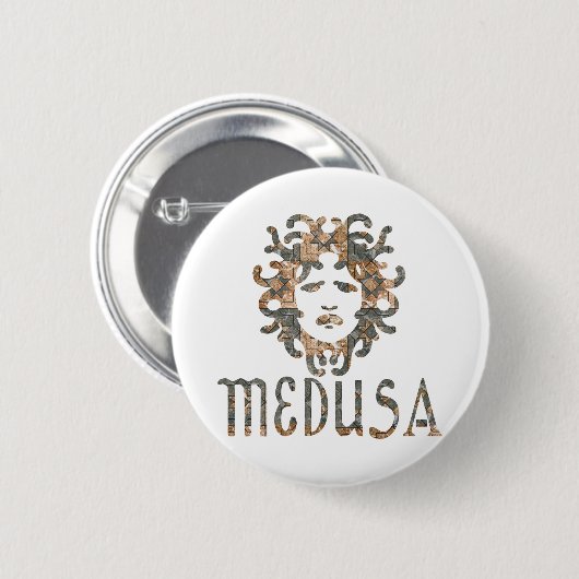 Badge Rond 5 Cm Méduse (Devant & derrière)