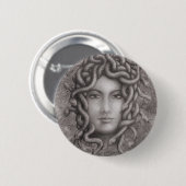 Badge Rond 5 Cm Méduse (Devant & derrière)