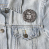 Badge Rond 5 Cm Méduse (En situation)