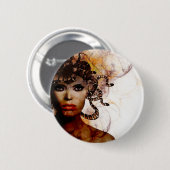 Badge Rond 5 Cm Méduse (Devant & derrière)