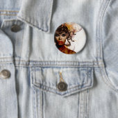 Badge Rond 5 Cm Méduse (En situation)