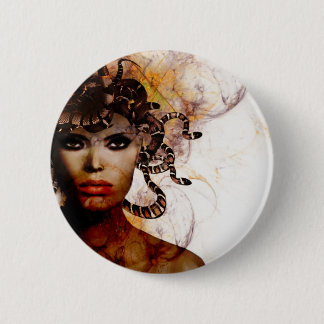 Badge Rond 5 Cm Méduse