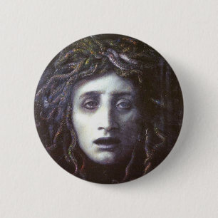 Badge Rond 5 Cm Méduse