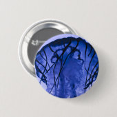 Badge Rond 5 Cm Méduses sur le bleu (Devant & derrière)