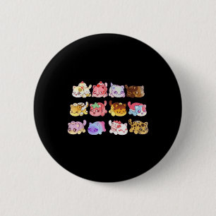 Badge Rond 5 Cm Meemeow Cats Plush