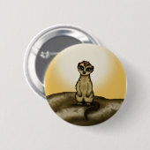 Badge Rond 5 Cm Meerkat mignon (Devant & derrière)
