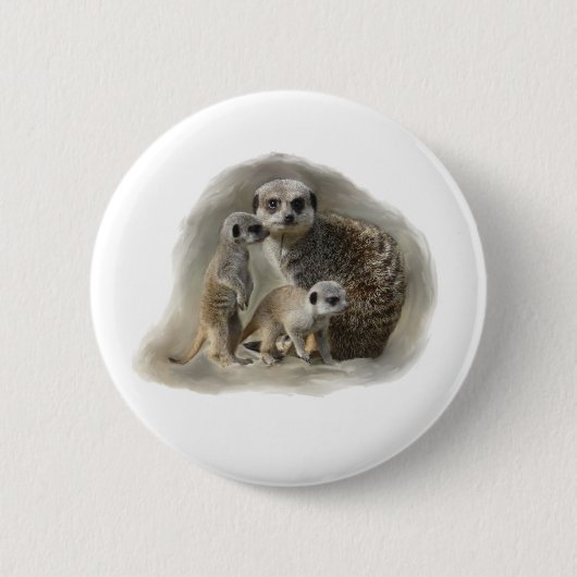 Badge Rond 5 Cm meerkats (Devant)