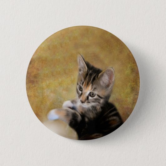 Badge Rond 5 Cm Meet Tiger (Devant)