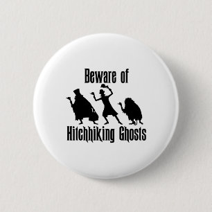Badge Rond 5 Cm Méfiez-Vous Des Fantômes D'Halloween Drôle