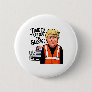 Badge Rond 5 Cm Mega Trump Garge Truck Temps Pour Sortir De La Gar