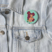 Badge Rond 5 Cm Megara Goddess at Heart Button (En situation)