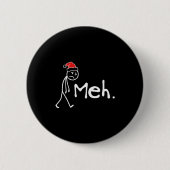 Badge Rond 5 Cm Meh. Funny Christmas Introvert (Devant)