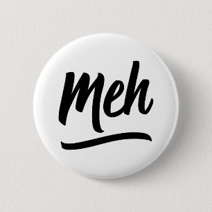 Badge Rond 5 Cm Meh Typographie