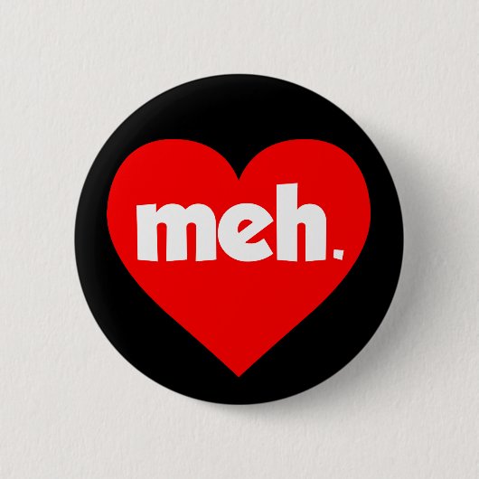 Badge Rond 5 Cm Meh Valentine's Day Heart (Devant)