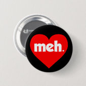 Badge Rond 5 Cm Meh Valentine's Day Heart (Devant & derrière)