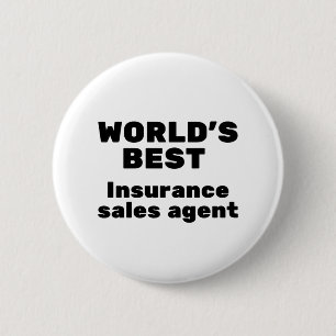 Badge Rond 5 Cm Meilleur agent commercial d'assurance au monde