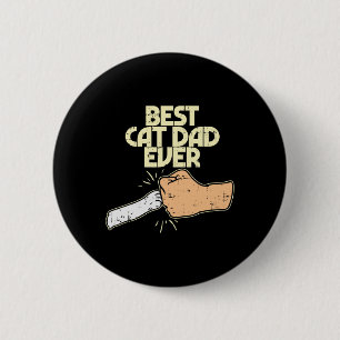 Badge Rond 5 Cm Meilleur Chat Papa Jamais Drôle Kitten Pet Lover P