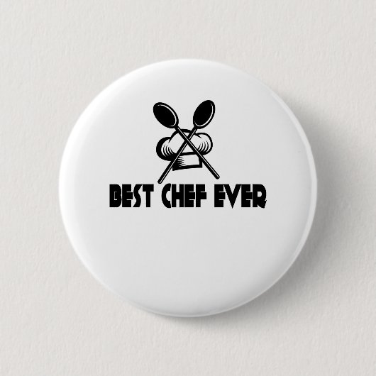 Badge Rond 5 Cm Meilleur Chef jamais (Devant)