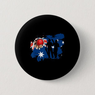 Badge Rond 5 Cm Meilleur design de cricket pour hommes femmes enfa