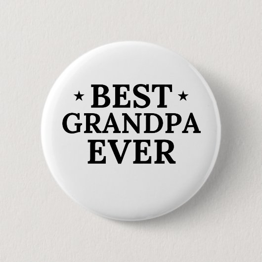 Badge Rond 5 Cm Meilleur Grand-Père (Devant)