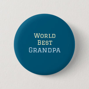 Badge Rond 5 Cm Meilleur grand-père du monde ajouter nom texte spo