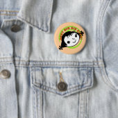 Badge Rond 5 Cm Meilleur Grand Sis Rétro (En situation)
