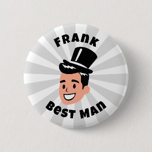 Badge Rond 5 Cm Meilleur homme