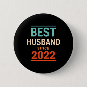 Badge Rond 5 Cm Meilleur Mari depuis 2022 2e anniversaire de Maria