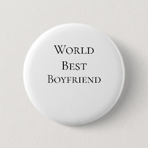 Badge Rond 5 Cm Meilleur mari petit ami homme journée de la Saint-