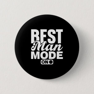 Badge Rond 5 Cm Meilleur Mode Homme Sur Équipe De La Mariée Groupe