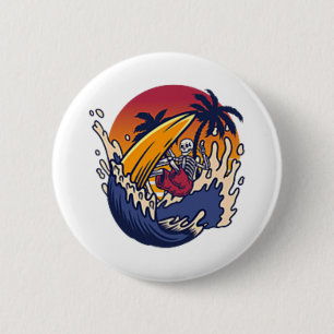 Badge Rond 5 Cm Meilleur Nzai Pipeline Oahu Hawaii North Shore Sur