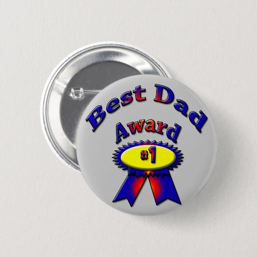 Badge Rond 5 Cm Meilleur papa (Devant & derrière)