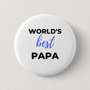 Badge Rond 5 Cm Meilleur Papa bl du monde
