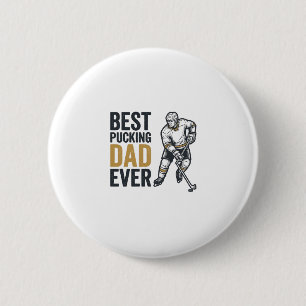Badge Rond 5 Cm Meilleur Papa de Hockey de Tous les Temps Concepti