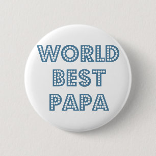 Badge Rond 5 Cm Meilleur Papa du monde